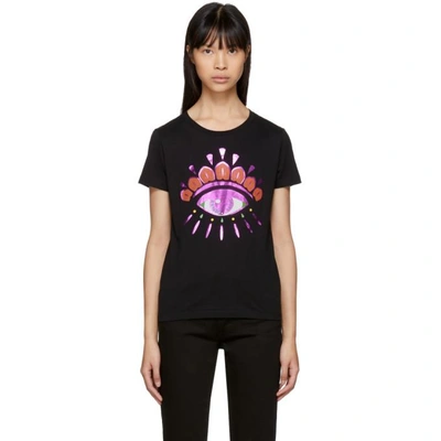 Shop Kenzo Black Limited Edition Holiday Eye T-shirt