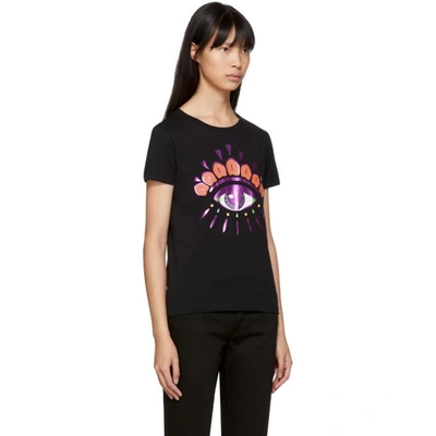 Shop Kenzo Black Limited Edition Holiday Eye T-shirt