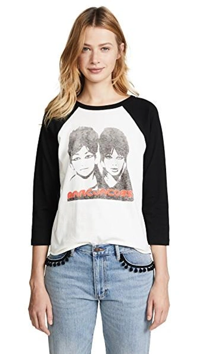 Shop Marc Jacobs Graphic Raglan T-shirt In White