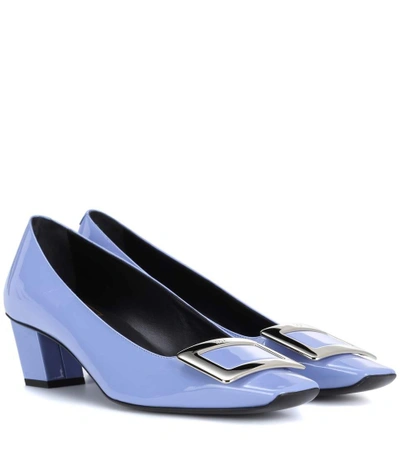 Shop Roger Vivier Belle Vivier Patent Leather Pumps