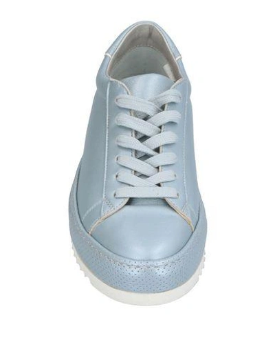 Shop Philippe Model Woman Sneakers Sky Blue Size 7 Leather