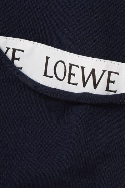 Shop Loewe 提花边饰羊毛混纺开襟衫