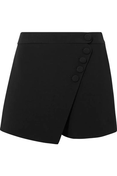 Shop Chloé Asymmetric Cady Shorts In Black