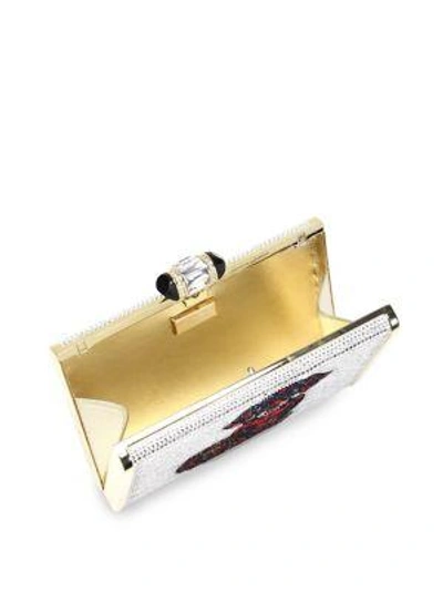 Shop Judith Leiber Gou Crystal Clutch In Multi