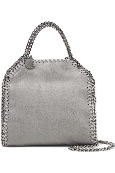 Shop Stella Mccartney The Falabella Tiny Faux Brushed-leather Shoulder Bag