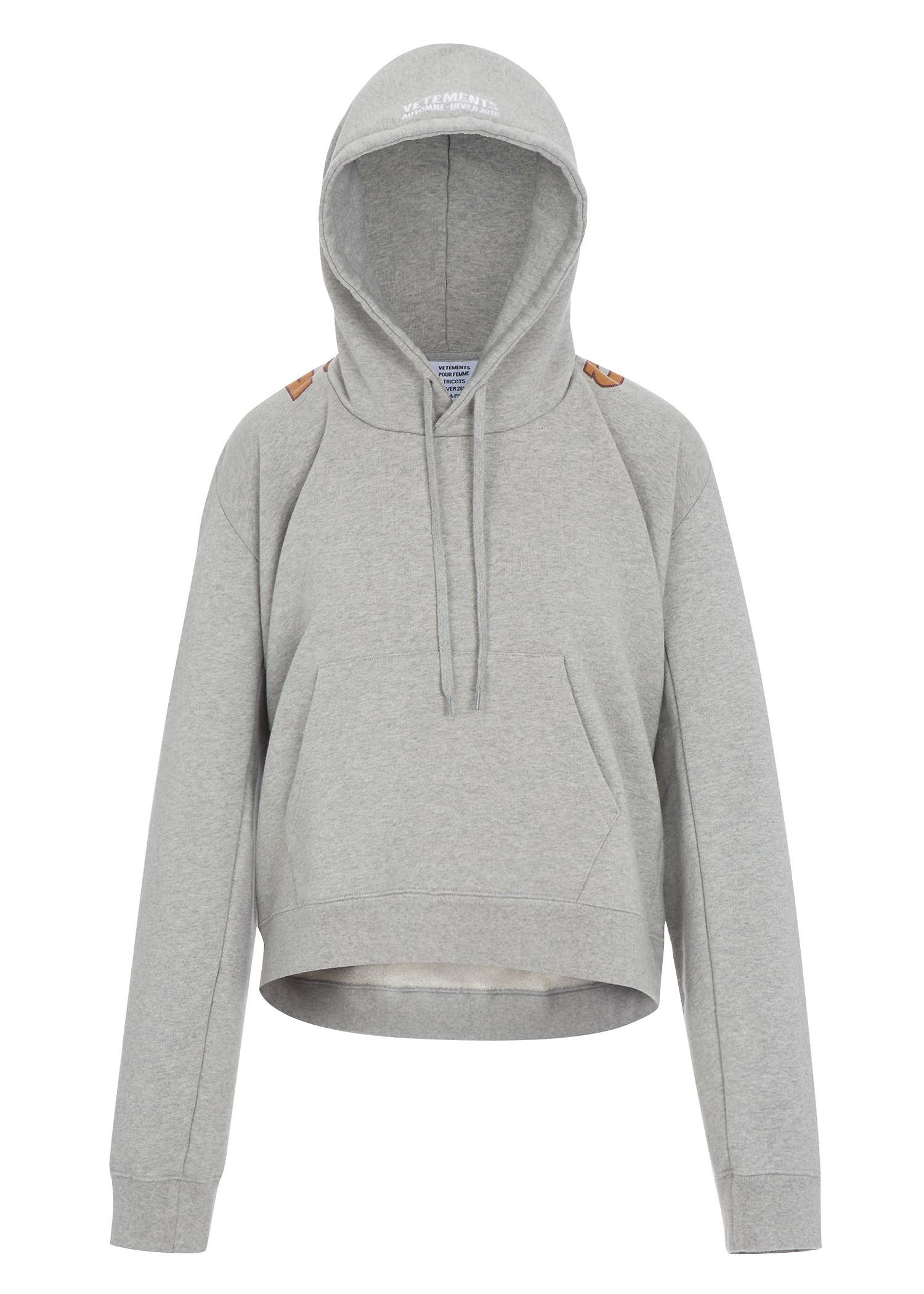 vetements grey hoodie