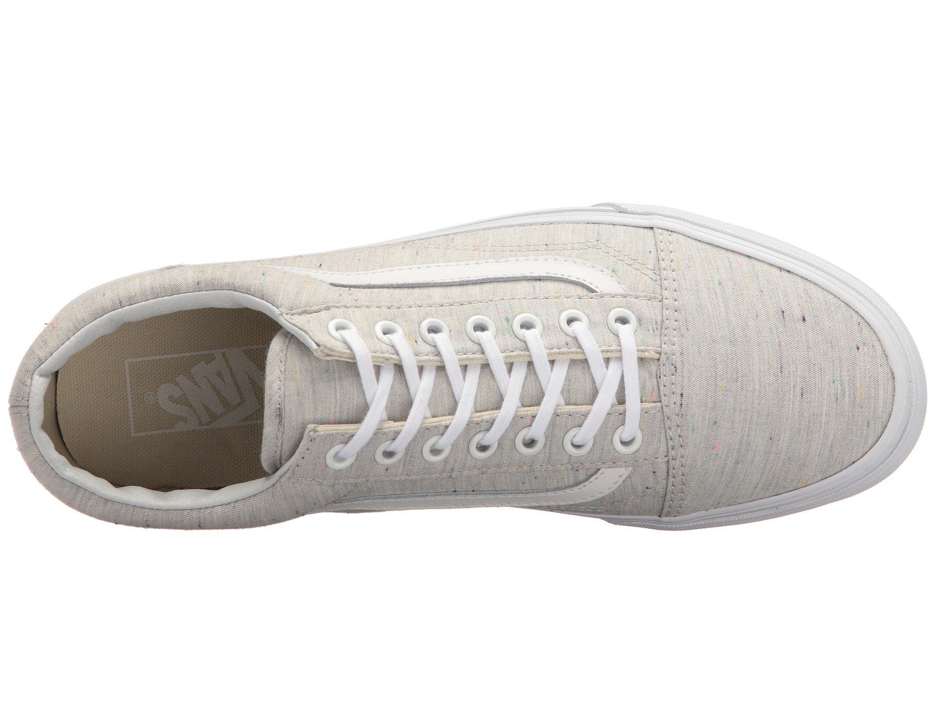 vans old skool speckle jersey grey