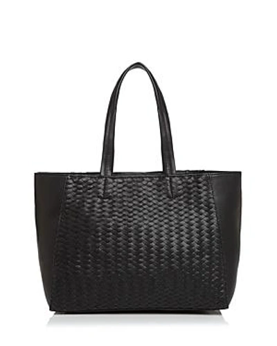 Shop Deux Lux Baxter Woven Tote - 100% Exclusive In Black/gold