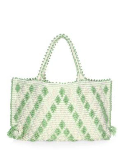 Shop Antonello Tedde Capriccioli Rombetti Medium Tote In Verde