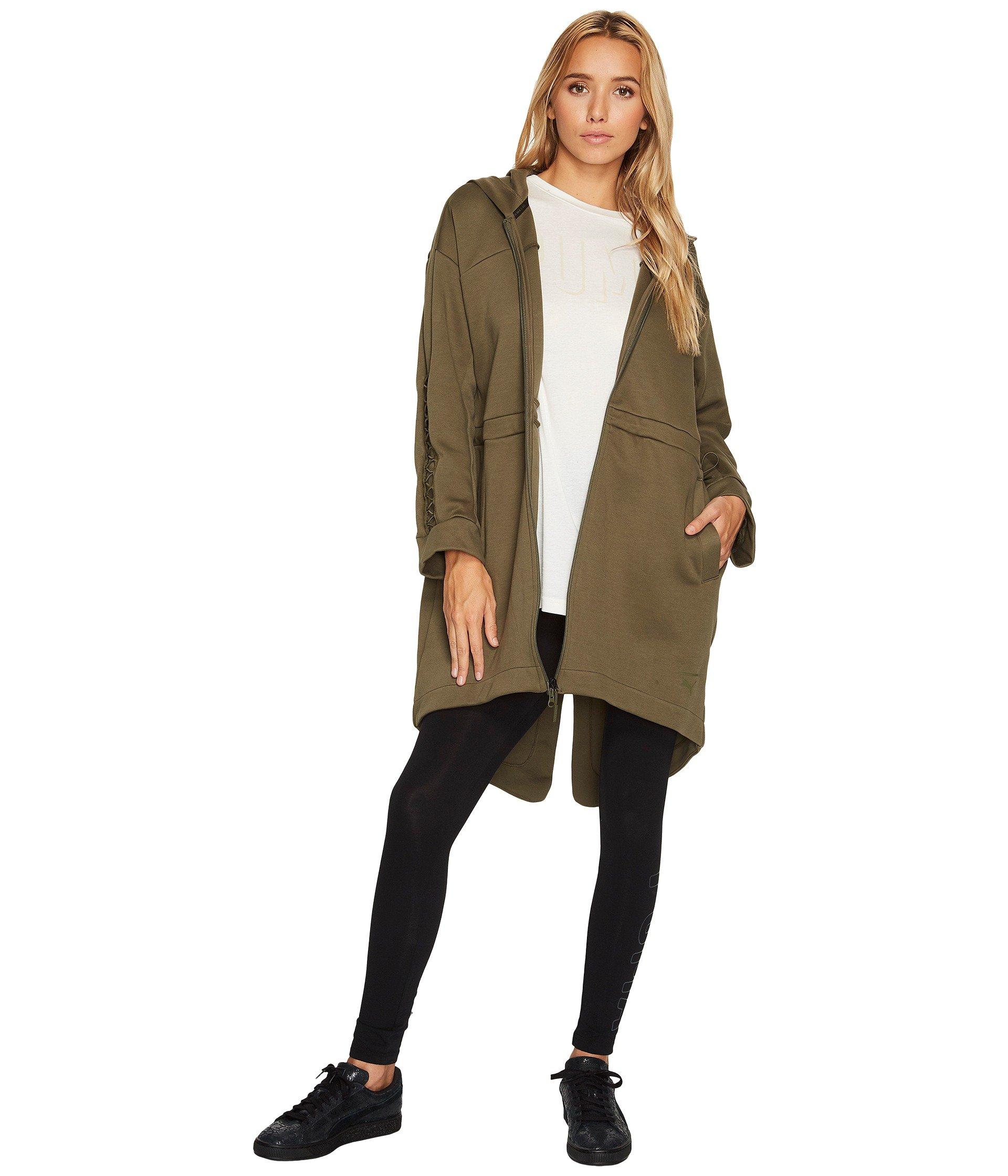 Lacing Midlayer Jacket In Olive Night 