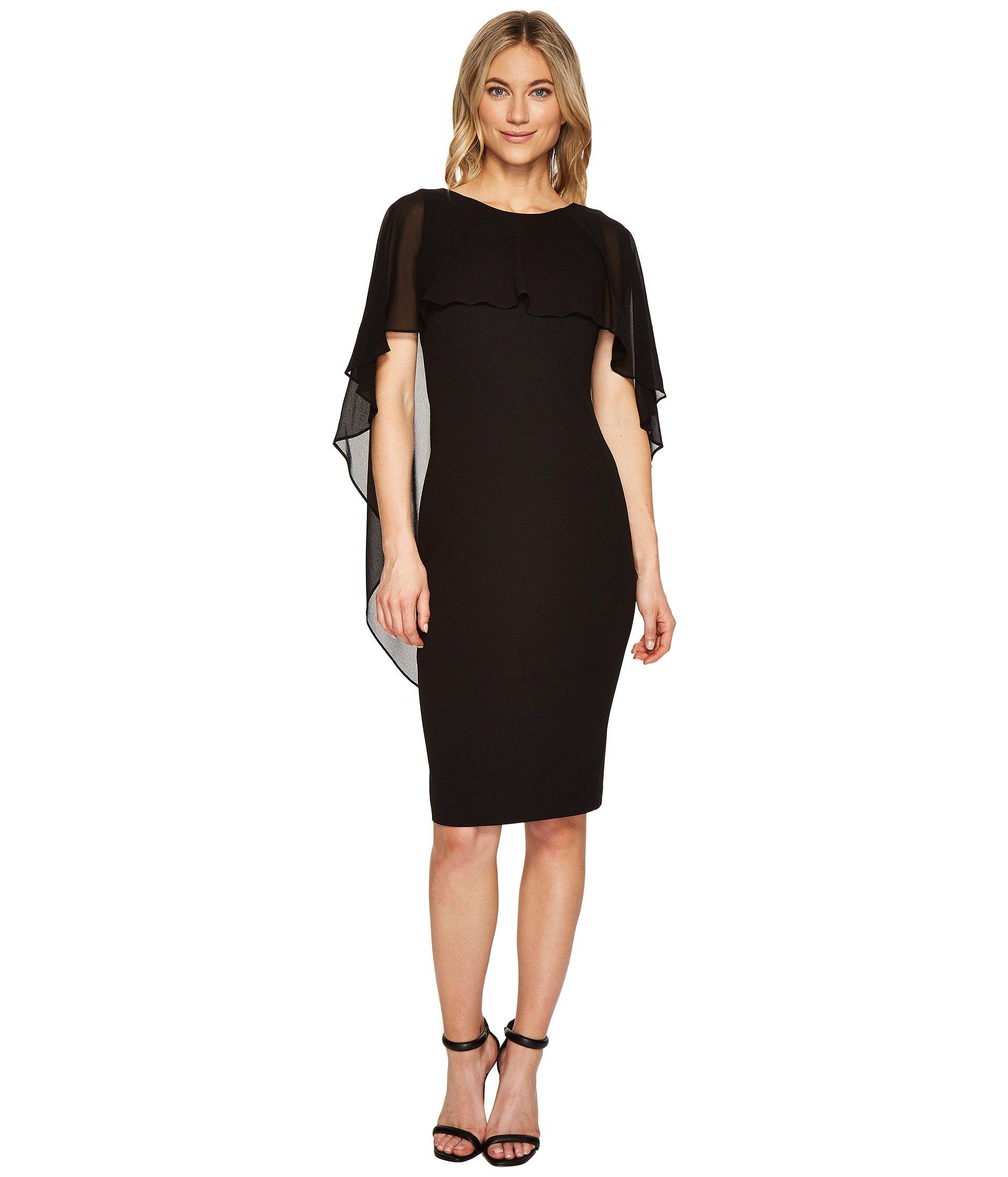 calvin klein cape sheath dress