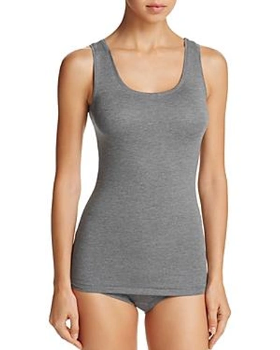 Shop Hanro Soft Touch Tank In Soft Touch Melange Gray