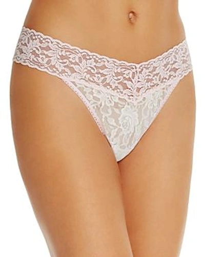 Shop Hanky Panky Original-rise Thong In Marshmallow