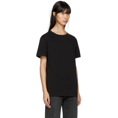 Shop Helmut Lang Black Ring Detail T-shirt