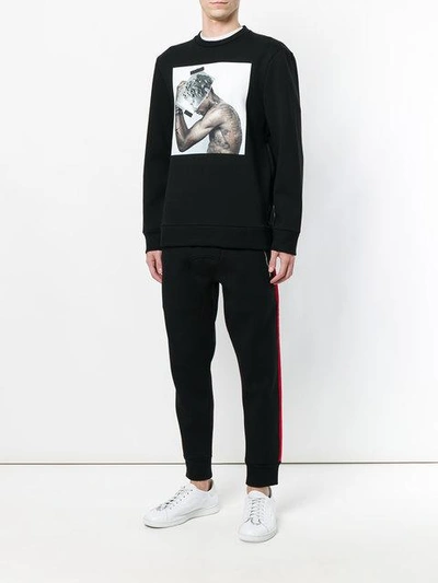 Shop Neil Barrett Tattoo Sculpture 01 Sweatshirt - Black