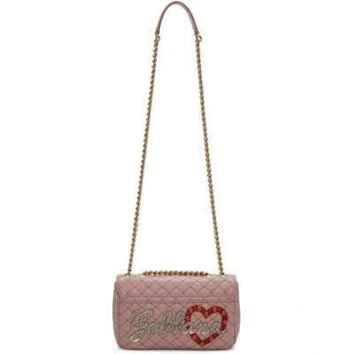 Shop Dolce & Gabbana Pink Small Lucia Bag