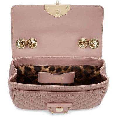 Shop Dolce & Gabbana Pink Small Lucia Bag