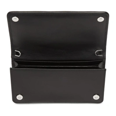 Shop Prada Black Quilted Wallet Chain Bag