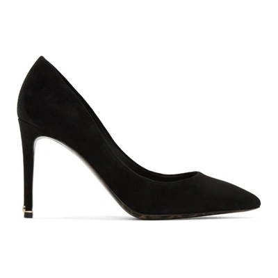 Shop Dolce & Gabbana Black Suede Kate Heels