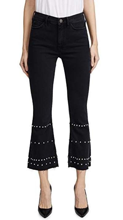 Shop M.i.h. Jeans Marty Studded Jeans In Naval