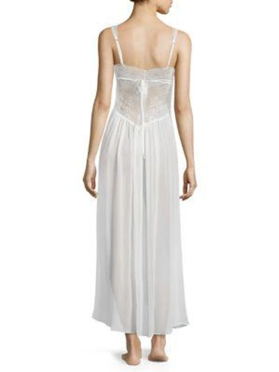 Shop Jonquil Anastasia Chiffon Nightgown In Ivory