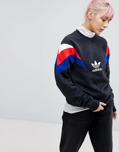 Adidas Originals Neva Crew Sweat In Black - Black | ModeSens