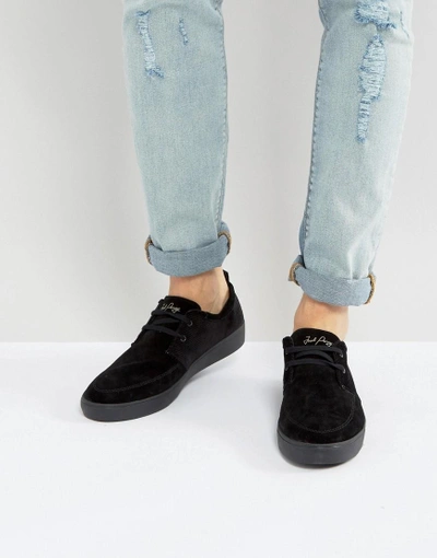 Fred Perry Shields Suede Sneakers - Black | ModeSens
