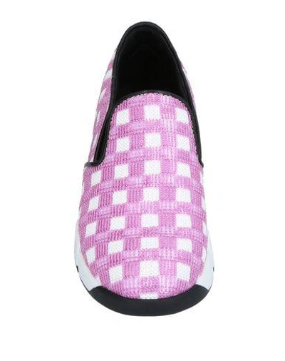 Shop Pinko Woman Sneakers Light Purple Size 6 Textile Fibers