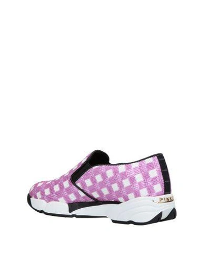 Shop Pinko Woman Sneakers Light Purple Size 6 Textile Fibers