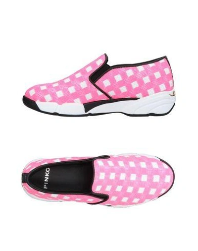 Shop Pinko Woman Sneakers Fuchsia Size 6 Textile Fibers