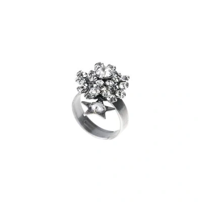 Shop Halo & Co Oxidised Silver Tone Cluster Star Ring One Size Adjustable Ring Shank
