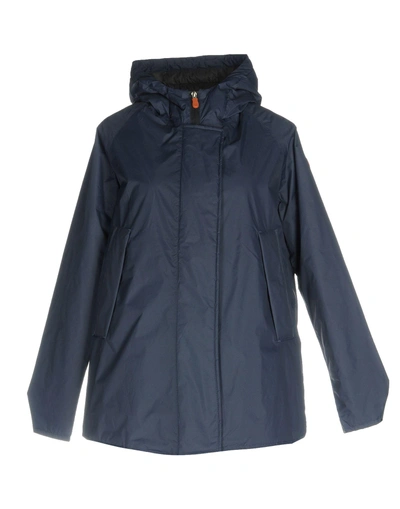 Shop Save The Duck Jacket In Dark Blue