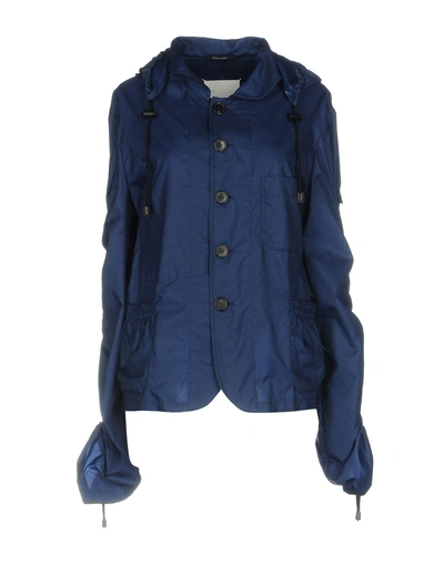 Shop Maison Margiela Jackets In Dark Blue