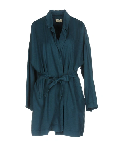 Shop American Vintage Belted Coats In Deep Jade
