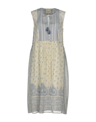 Shop Sea Knee-length Dress In Ivory