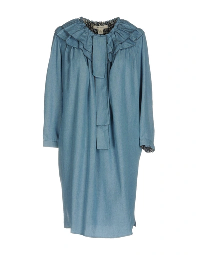 Shop Marc Jacobs Short Dresses In Blue