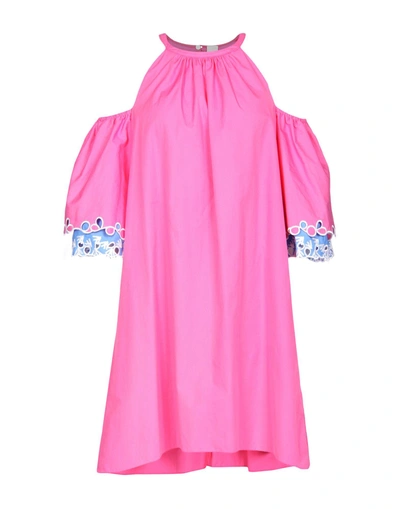 Shop Peter Pilotto Short Dress In Fuchsia