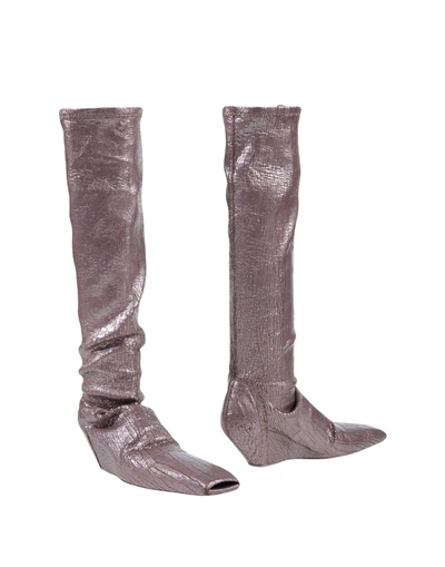 Shop Rick Owens Boots In Pink
