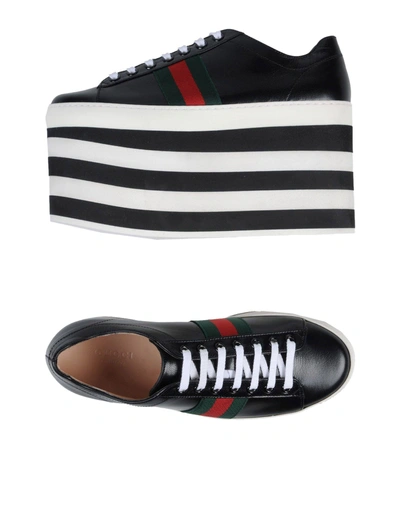 Shop Gucci Laced Shoes In Black