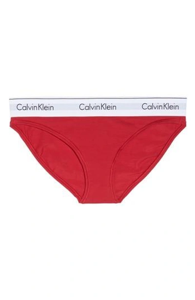Shop Calvin Klein 'modern Cotton Collection' Cotton Blend Bikini In Empower