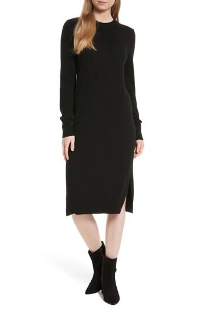 Shop Equipment Snyder Cashmere Knit Midi Dress In Black