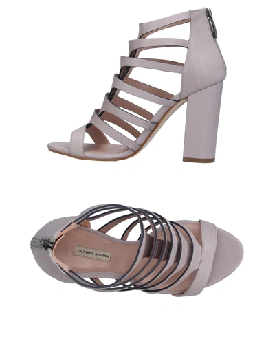 Shop Gianni Marra Sandals In Lilac
