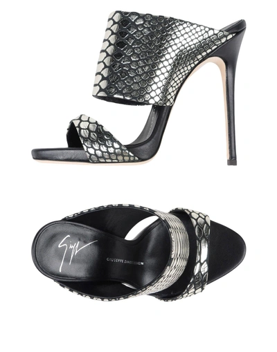 Shop Giuseppe Zanotti Sandals In Platinum