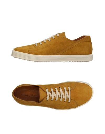 Shop Rick Owens Sneakers In Ocher