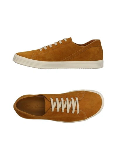 Shop Rick Owens Sneakers In Camel