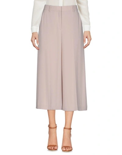 Shop Theory Cropped Pants & Culottes In Beige