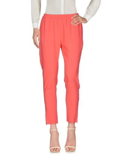 Shop Stella Mccartney Woman Pants Coral Size 8-10 Viscose, Acetate, Elastane In Red