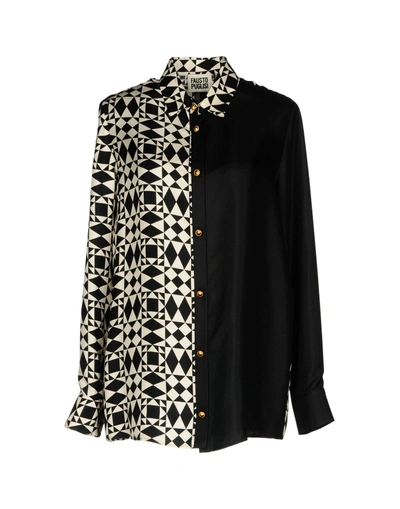 Shop Fausto Puglisi Patterned Shirts & Blouses In Black
