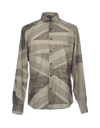 Shop Belstaff Patterned Shirt In Military Green