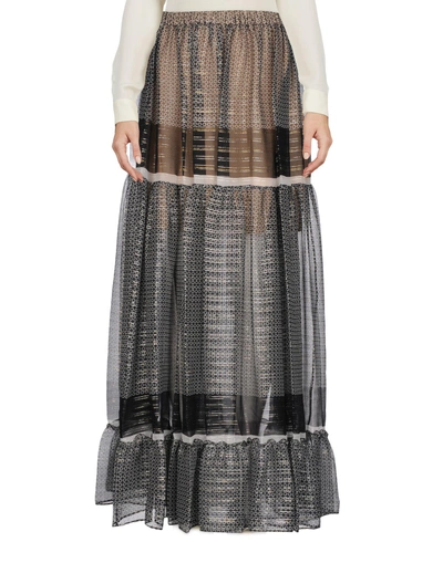 Shop Stella Mccartney Maxi Skirts In Black